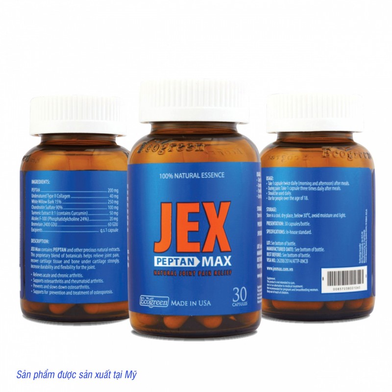 Viên JEX MAX tái tạo sụn và Giảm đau nhức xương khớp